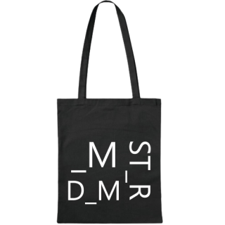 White text Amsterdam _MST_RD_M black tote bag White text Amsterdam _MST_RD_M black tote bag
