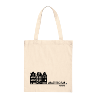 3 tiny buildings from Amsterdam canals light tote bag 3 tiny buildings from Amsterdam canals light tote bag