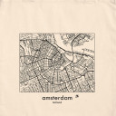City map of Amsterdam rectangle light tote bag City map of Amsterdam rectangle light tote bag