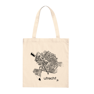 City map of Utrecht light tote bag City map of Utrecht light tote bag