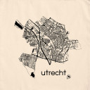 City map of Utrecht light tote bag City map of Utrecht light tote bag