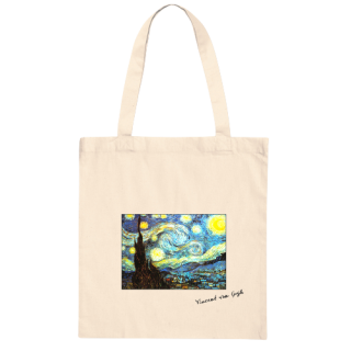 Van Gogh Starry Night light tote bag