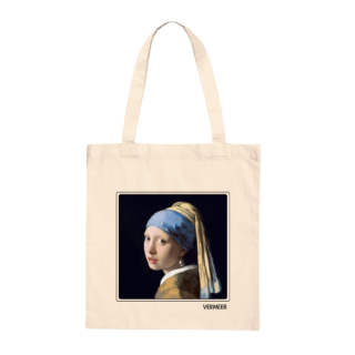 Vermeer Meisje met de Parel light tote bag Vermeer Meisje met de Parel light tote bag